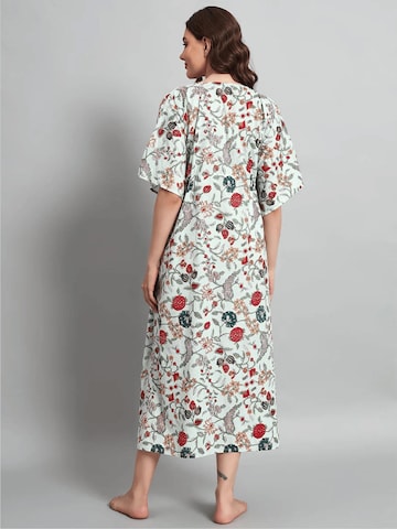 PfauGermany Summer Dress 'KAFTAN Free Size Brustumfang – 170 cm . Länge 130 cm' in Beige