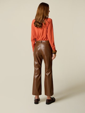 oltre Flared Broek in Bruin
