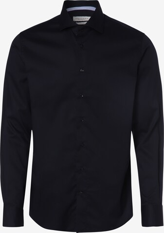 Profuomo Slim fit Button Up Shirt in Blue: front