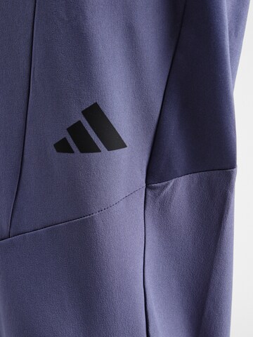 ADIDAS PERFORMANCE Tapered Sportbroek 'Designed for Training' in Blauw
