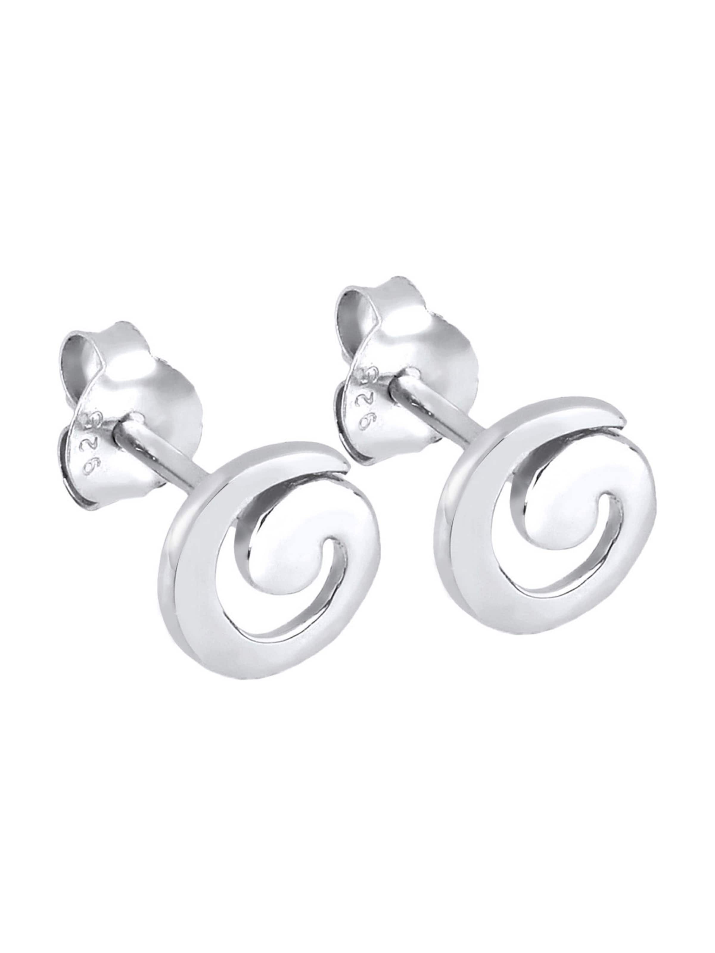 ELLI Fülbevalók 'Spirale' - ezüst: elől