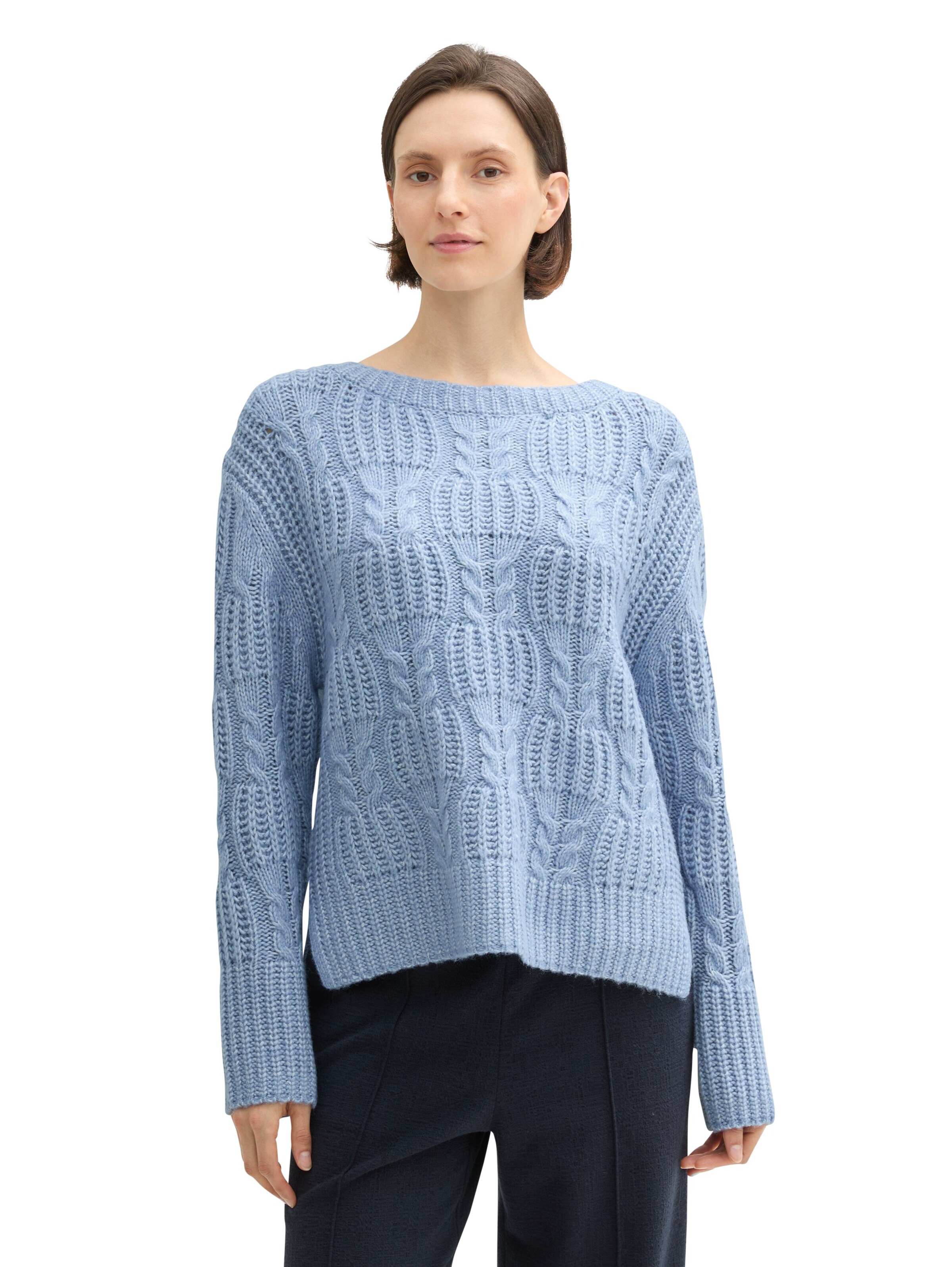 TOM TAILOR Sweater in Blue: front