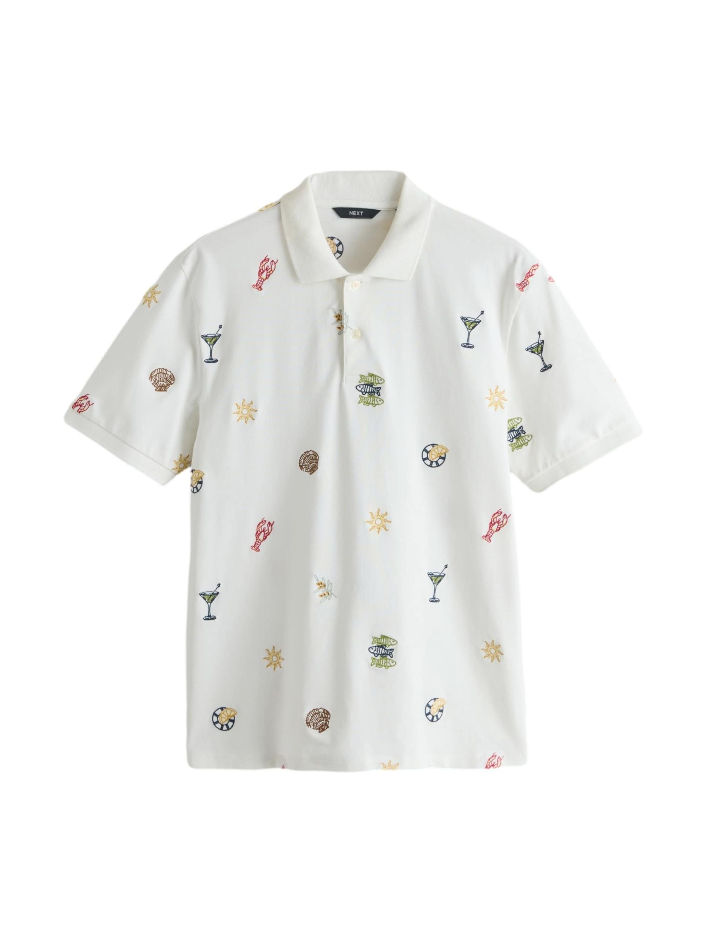 T-Shirt Next en blanc : devant