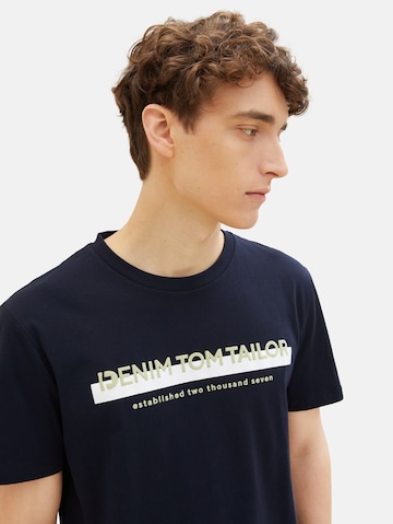 TOM TAILOR DENIM T-shirt i blå