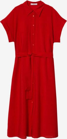 Abito camicia 'Pampa2' di MANGO in rosso: frontale