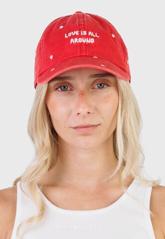 Kleinigkeit - Boné 'Love Is All Around' em vermelho: frente