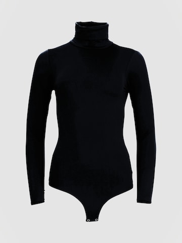 Easy Young Fashion Bodysuit in Black: front