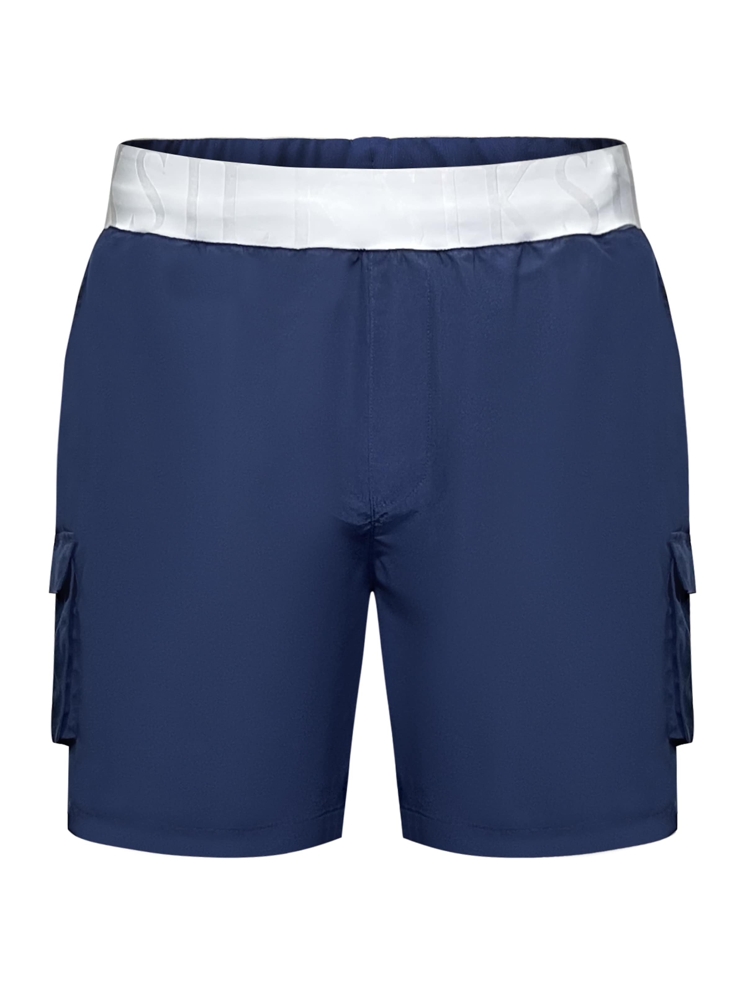SikSilk Swimming shorts in Blue: front