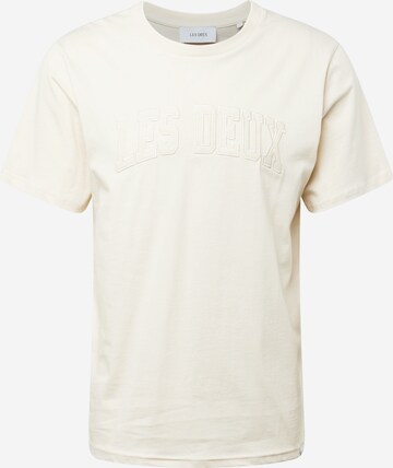 T-Shirt 'Script' Les Deux en beige : devant