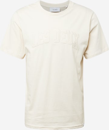 Les Deux T-Shirt 'Script' in Beige: predná strana