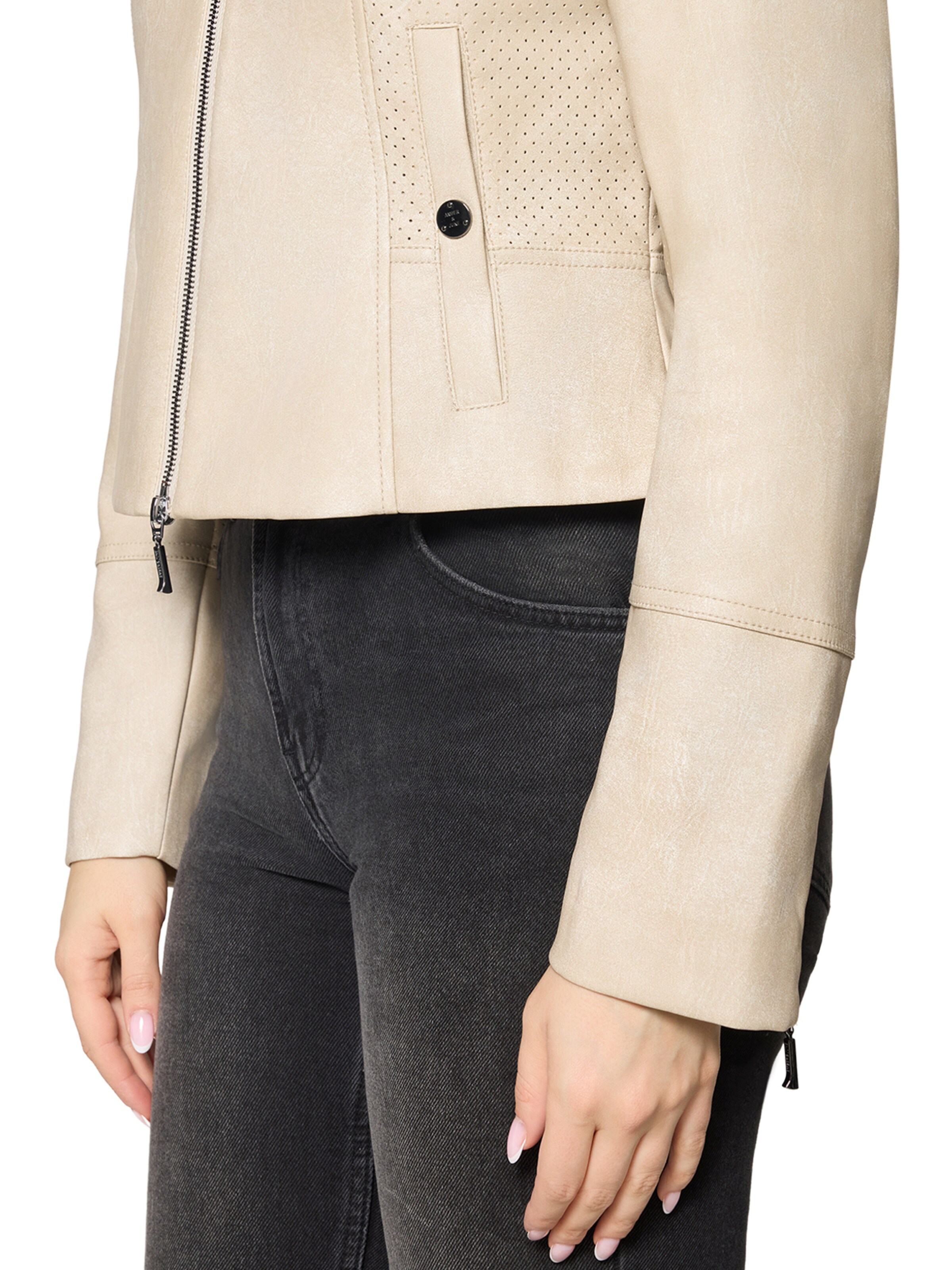 Amber & June Between-Season Jacket in Beige