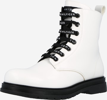 TOMMY HILFIGER Boots in White: front