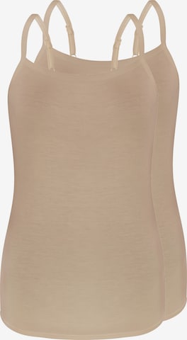 Maillot de corps 'LOVELY SKIN' sassa en beige : devant