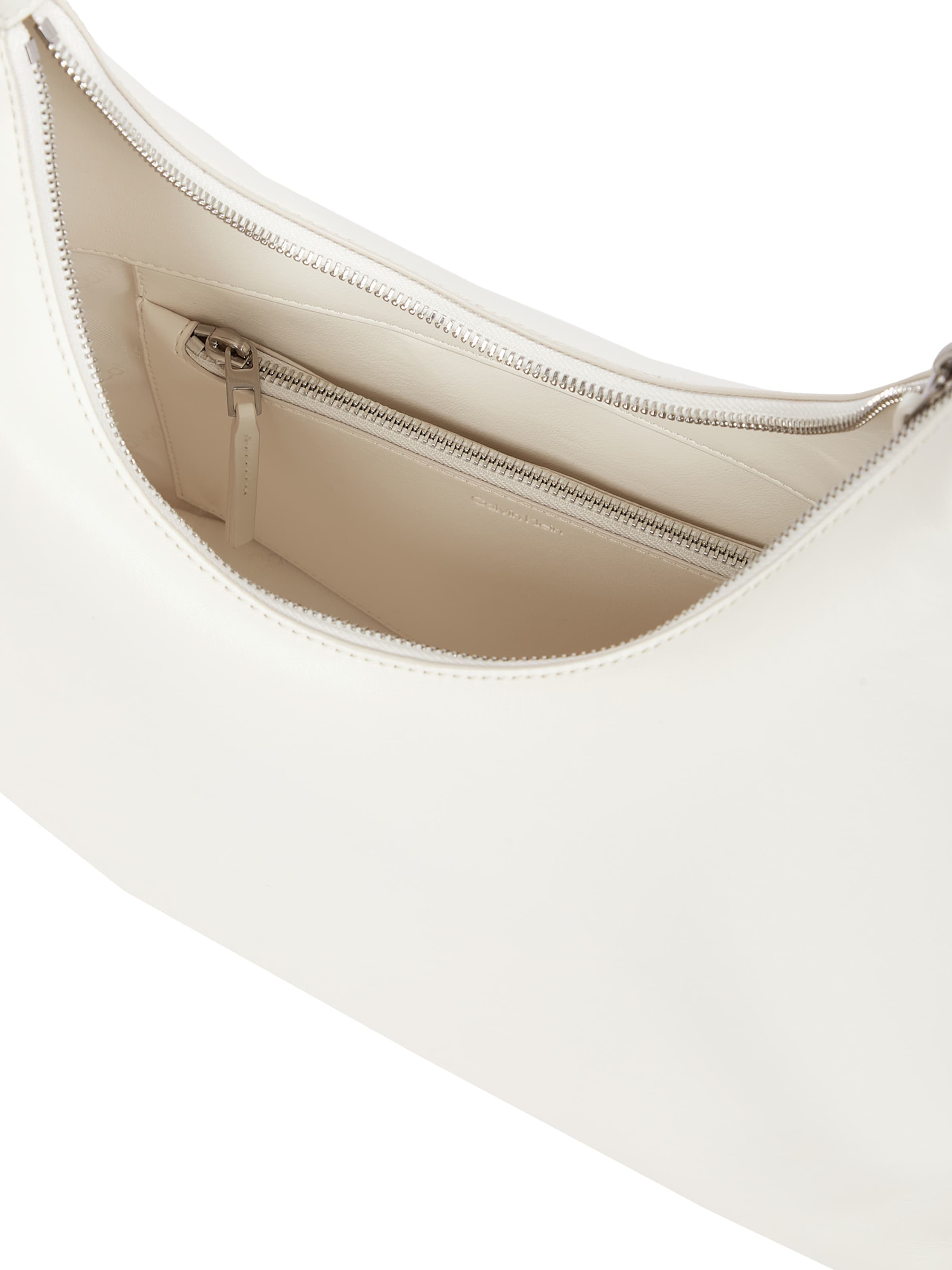 Calvin Klein Shoulder Bag in White: top