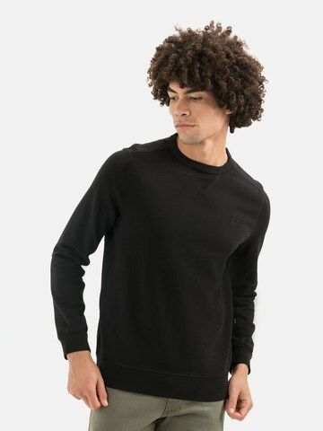 CAMEL ACTIVE Sweatshirt in Black: front