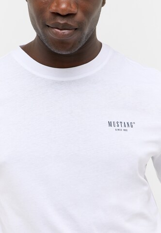 MUSTANG T-Shirt 'Style Austin' in Weiß