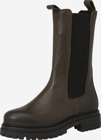 Ca'Shott Chelsea Boots in Green: front