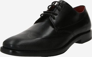 bugatti - Sapato com atacadores 'Mansaro' em preto: frente