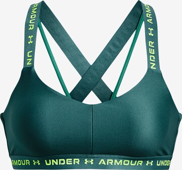 UNDER ARMOUR Sportovní podprsenka – zelená: přední strana