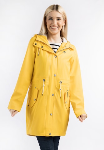 Manteau fonctionnel Schmuddelwedda en jaune : devant