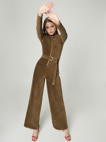 VIERVIER Jumpsuit 'Clara' i grön