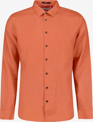 No Excess Regular fit Button Up Shirt in Orange: front