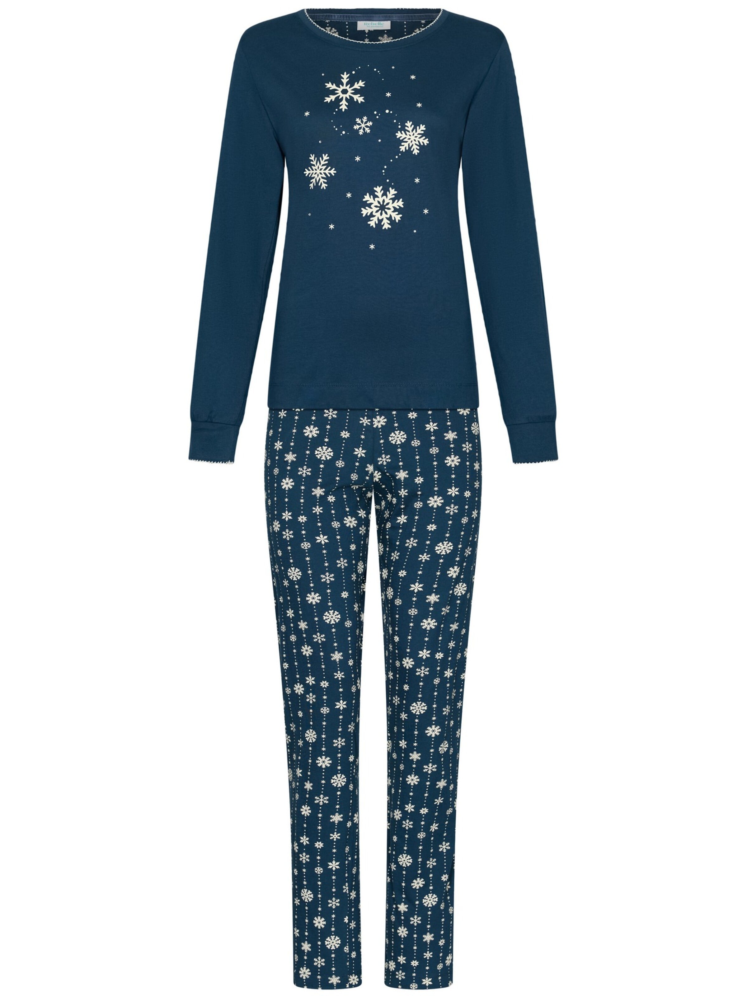 Rebelle Pyjama 'Snowy Sparkles' in Blauw