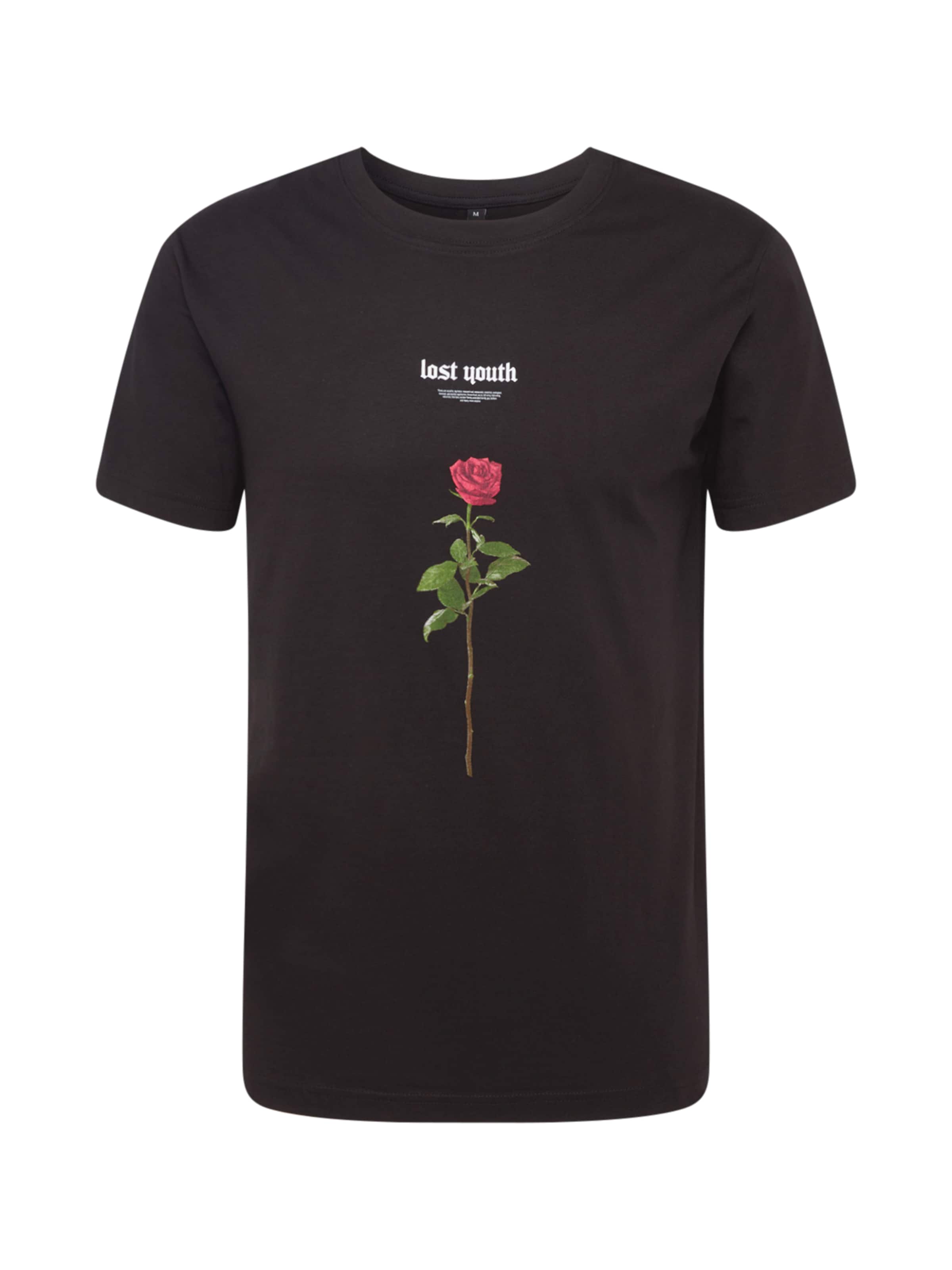 T-Shirt 'Lost Youth Rose' Mister Tee en noir : devant