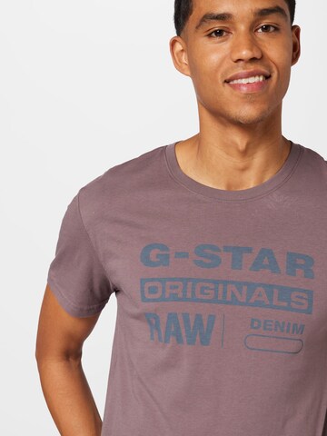 G-Star RAW T-Shirt in Lila