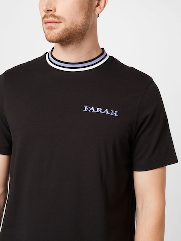 FARAH T-Shirt 'HANLEY' in Schwarz