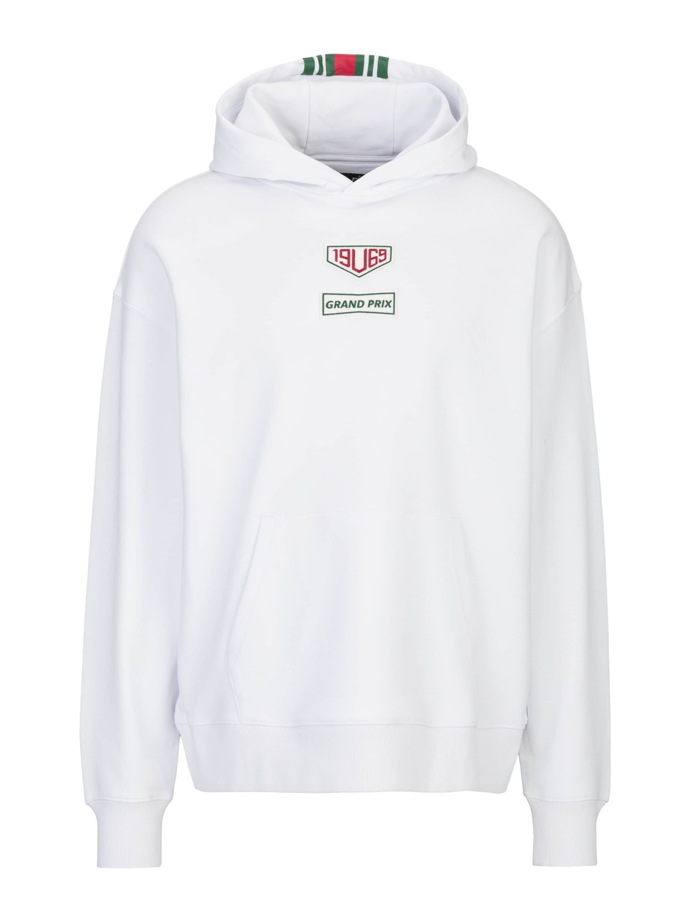 19V69 ITALIA - Sudadera 'Quentino Racing' en blanco: frente