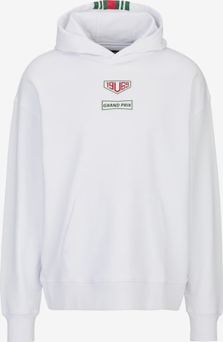 19V69 ITALIA Collegepaita 'Quentino Racing' värissä valkoinen: etupuoli