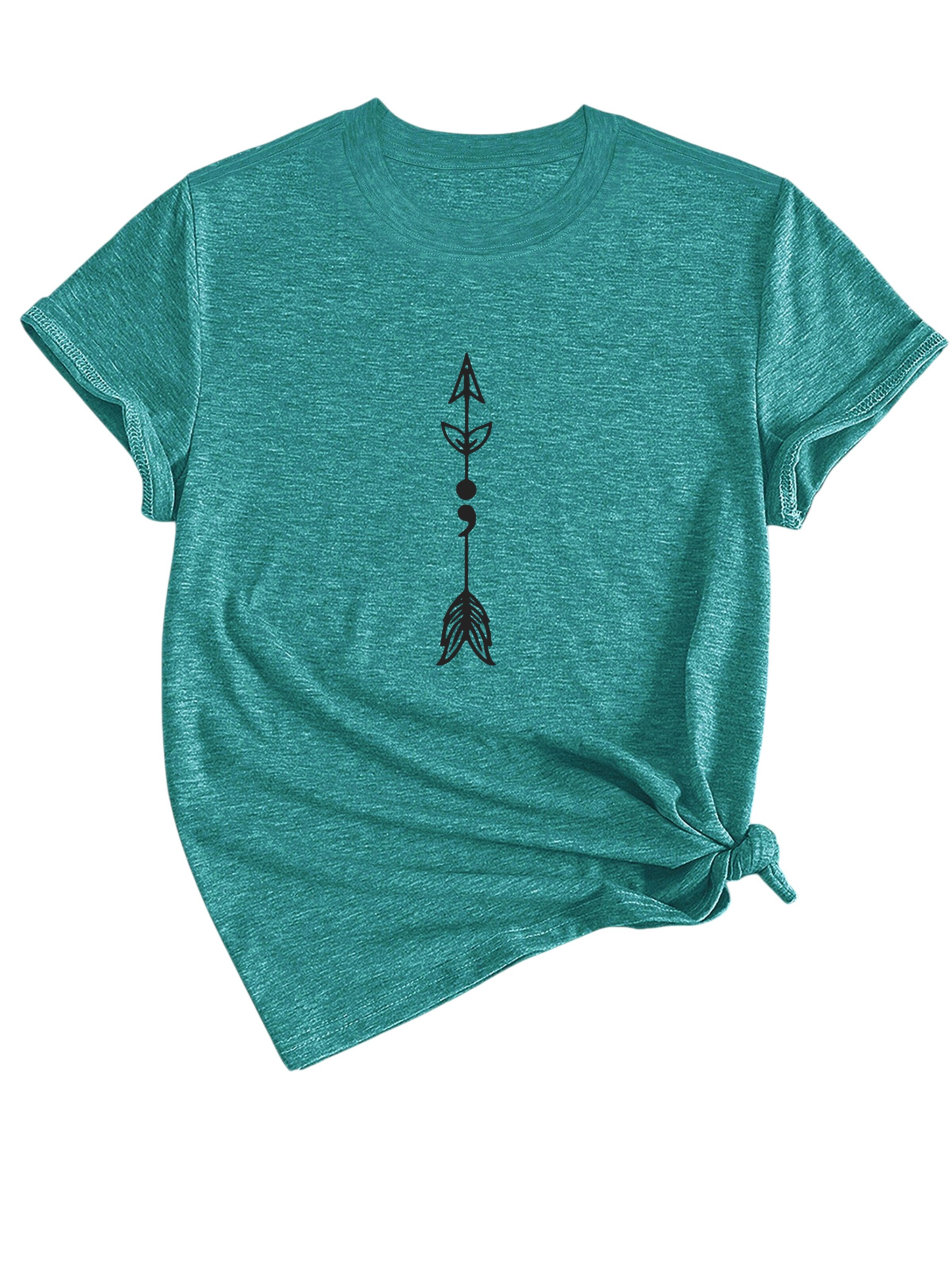 GORHEY T-shirt en S/Regular en aqua, Vue avec produit