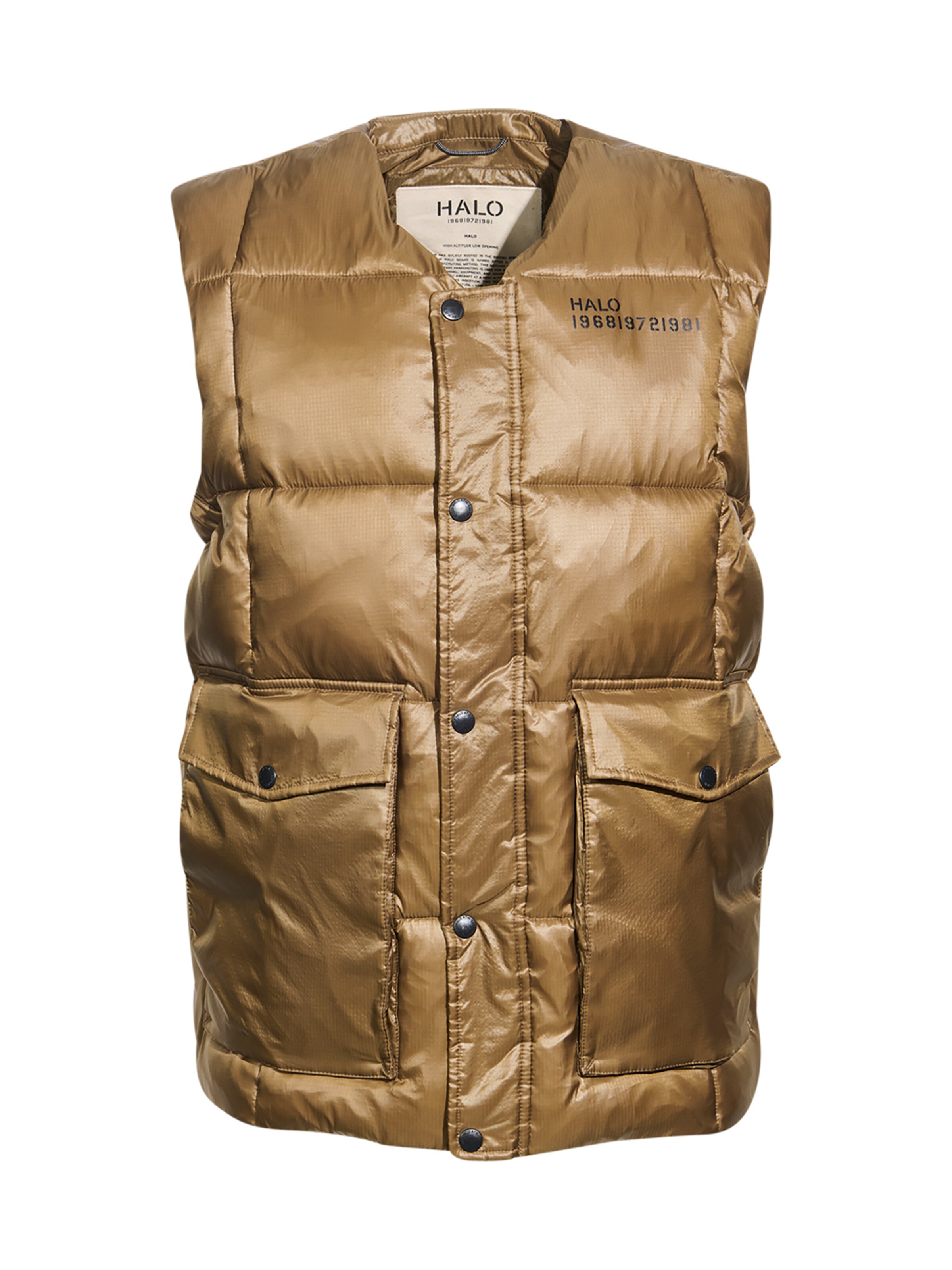 HALO Bodywarmer 'Gilet' in Bruin: voorkant