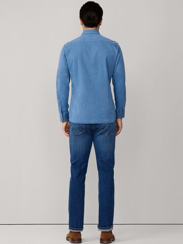 Hackett London Regular Fit Hemd 'Ess' in Blau