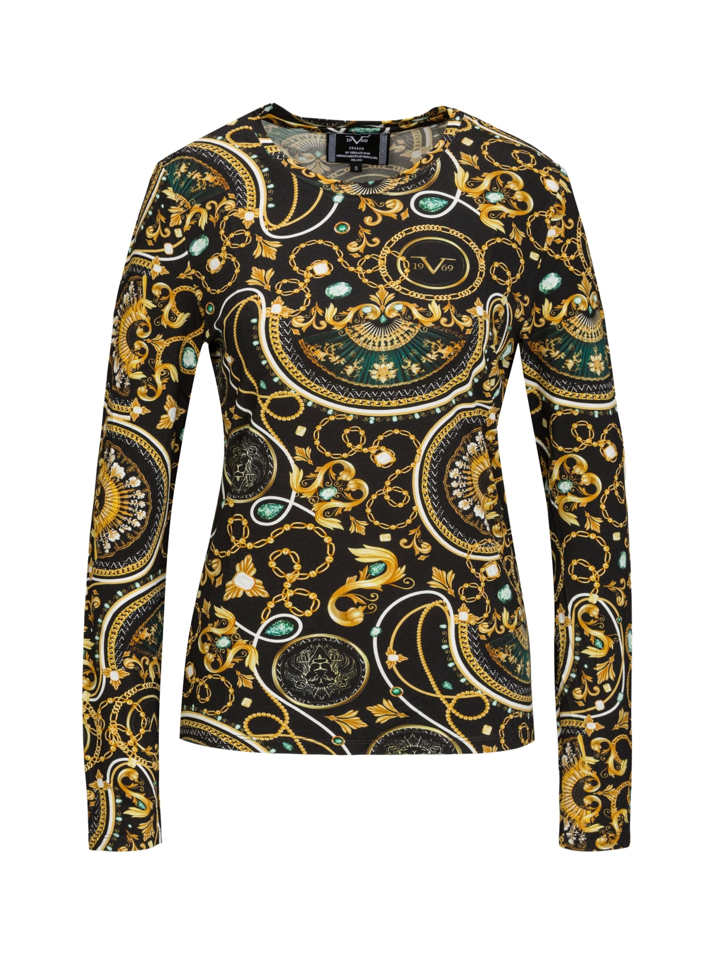 Maglia extra large &#x27; Valeska New Baroque &#x27; di 19V69 ITALIA in colori misti: frontale