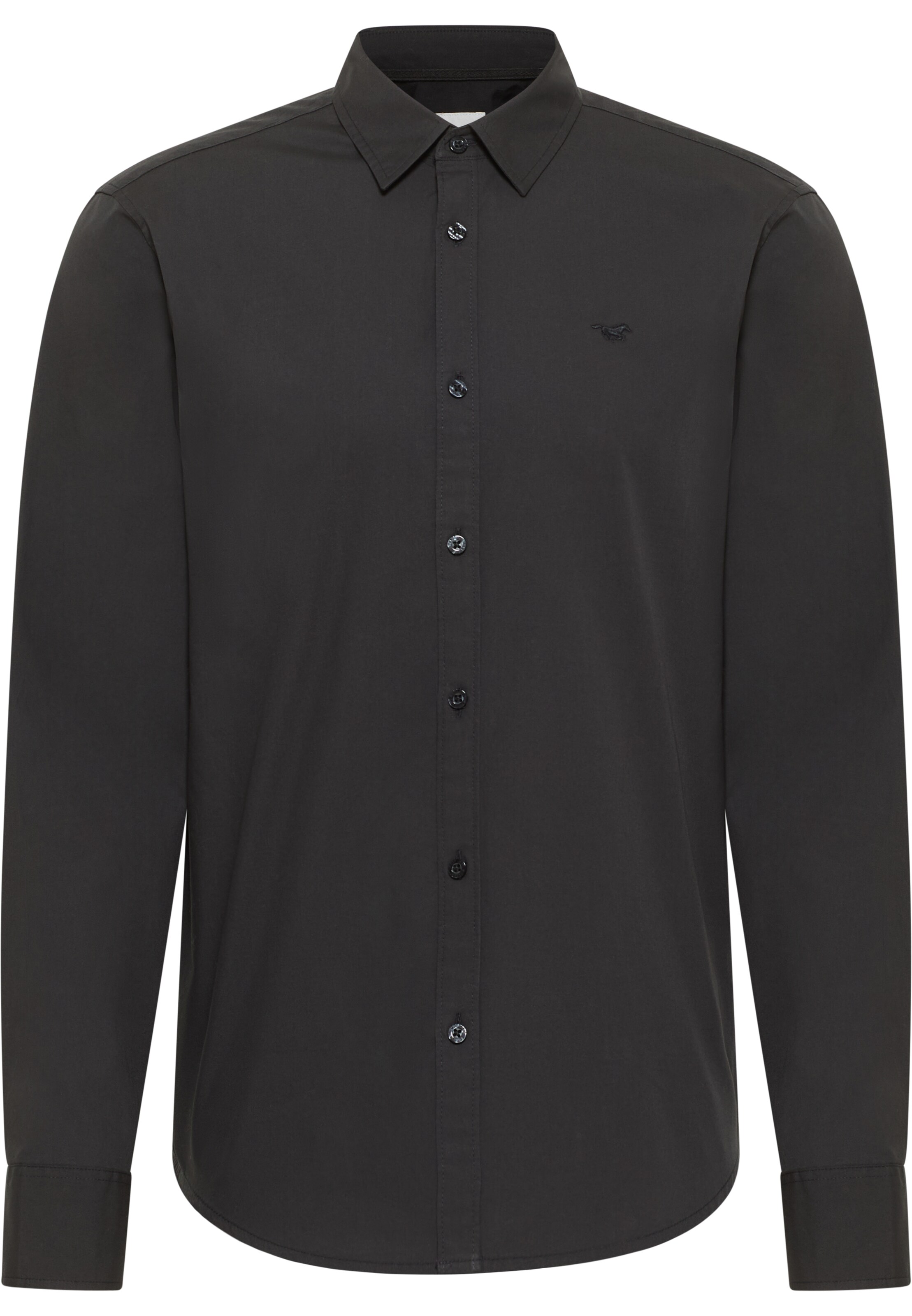 MUSTANG Hemd 'Style Canton' in Schwarz: Vorderseite