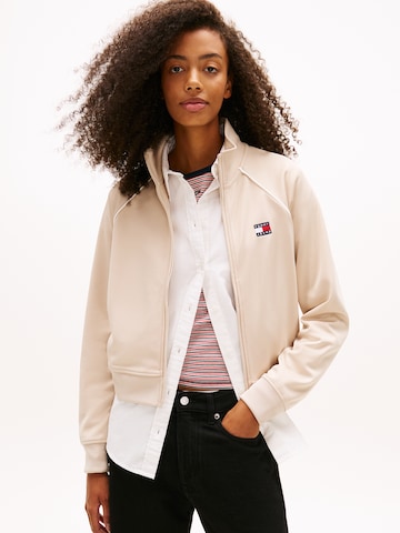 Giacca di felpa di Tommy Jeans in beige: frontale