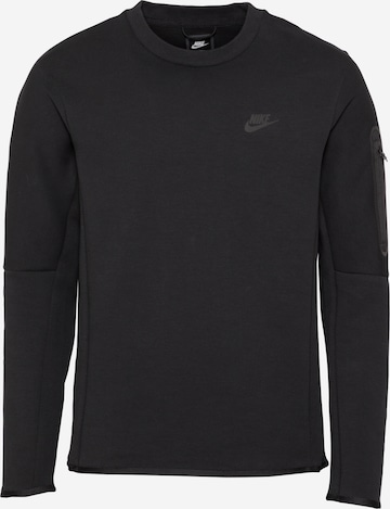 Nike Sportswear Sweatshirt in Zwart: voorkant