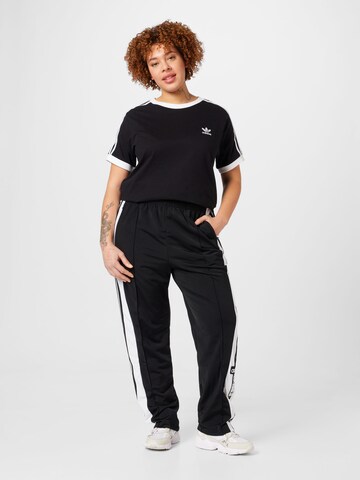 juoda ADIDAS ORIGINALS Marškinėliai 'Adicolor Classics 3-Stripes '