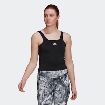 ADIDAS SPORTSWEAR Sporttop in Zwart: voorkant