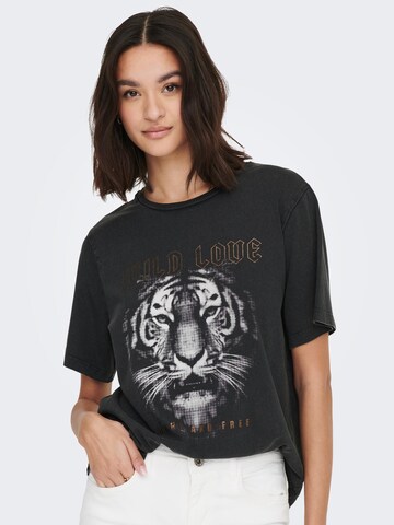 JDY T-Shirt 'Farock' in Schwarz