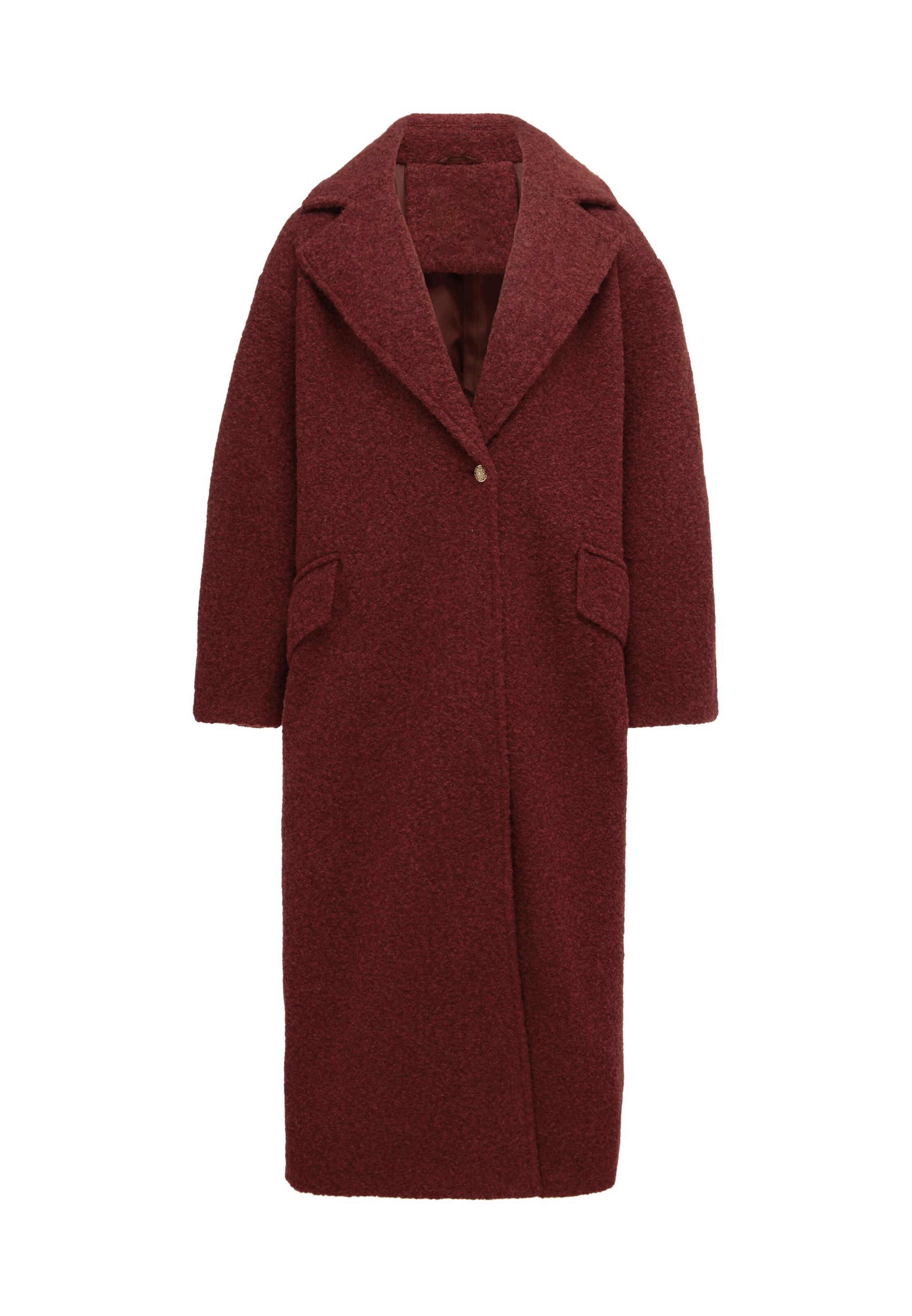 minya Between-seasons coat in Red: front