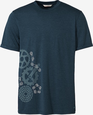 VAUDE Functioneel shirt 'Cyclist' in Blauw: voorkant