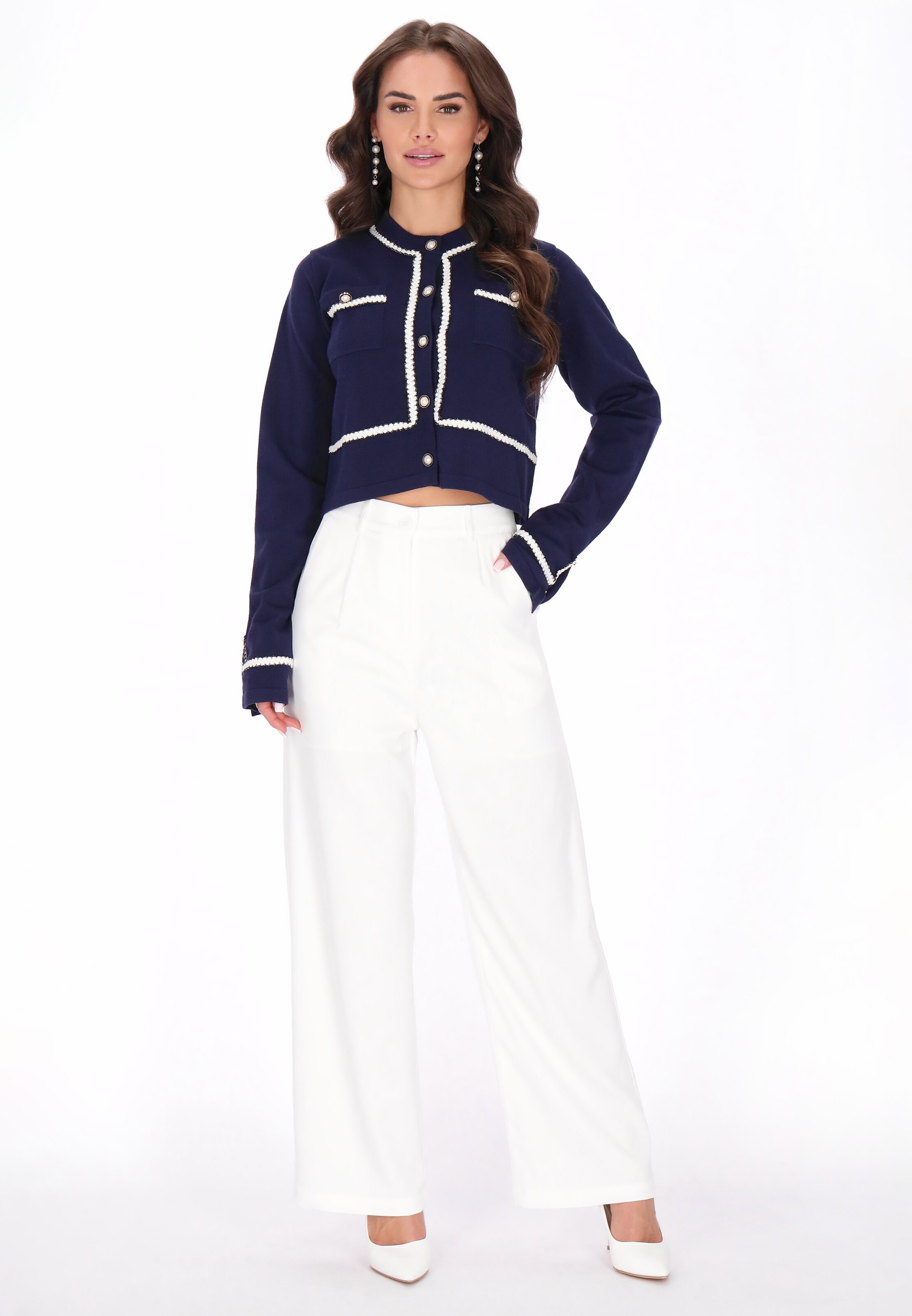 faina - Cárdigan en azul