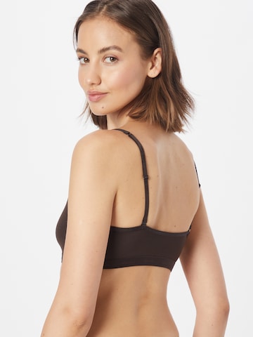 Bustieră Sutien de la Calvin Klein Underwear pe maro