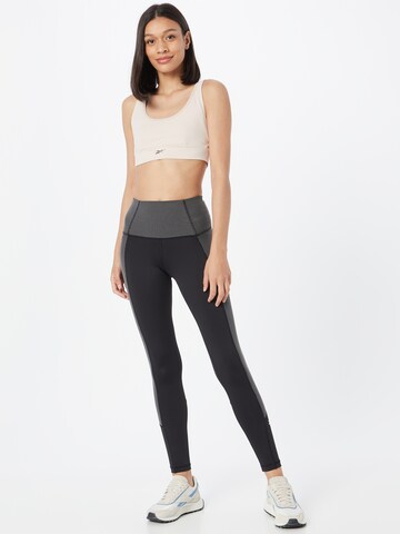 Reebok Skinny Sporthose in Schwarz