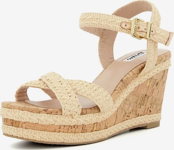 Dune LONDON Sandaal 'Kelisa' in Beige: voorkant
