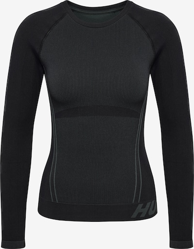 Hummel Functioneel shirt 'Christel' in de kleur Donkergrijs / Zwart, Productweergave