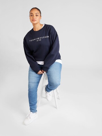 Tommy Hilfiger Curve Sweatshirt in Blauw